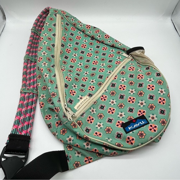 Kavu Bags Kavu Paxton Pack Rope Sling Crossbody Bag Daisy Doodle